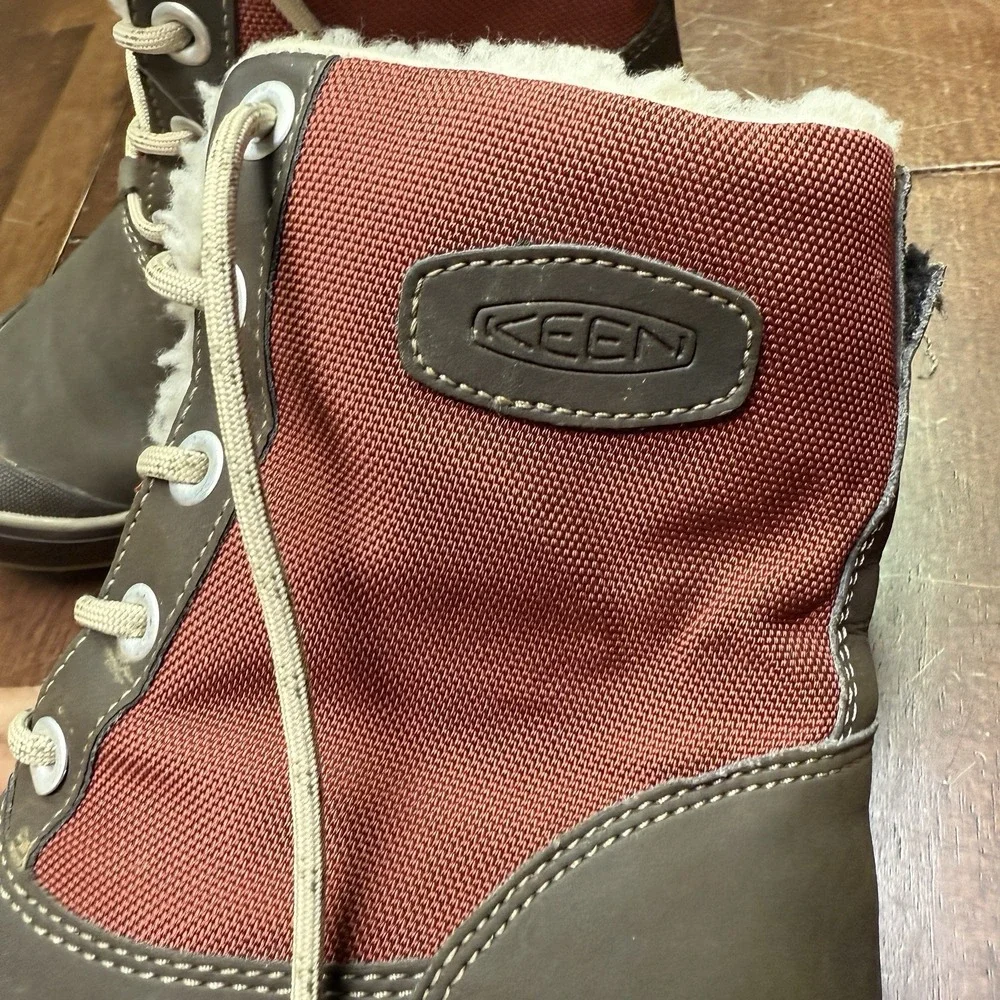 KEEN‎ Elsa Winter Waterproof Boots, Women's 5.5 W, Red Maroon 1017960